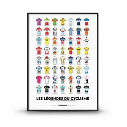 Affiche Les légendes du cyclisme