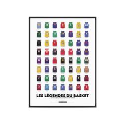 Affiche Les légendes du basket