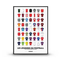 Affiche Les légendes du football