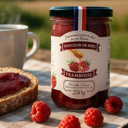 Douceur de miel et framboise bio