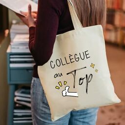 Tote bag collègue au top
