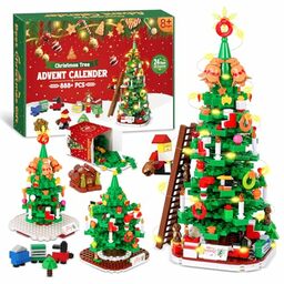 Calendrier de l'Avent Blocs de construction Sapin de Noël 