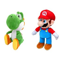 Peluche Yoshi et Mario